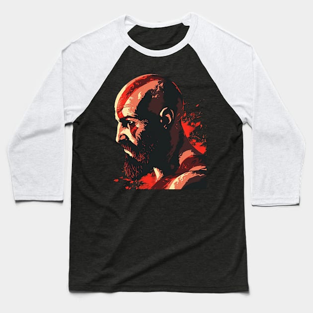 kratos Baseball T-Shirt by dorapeterx